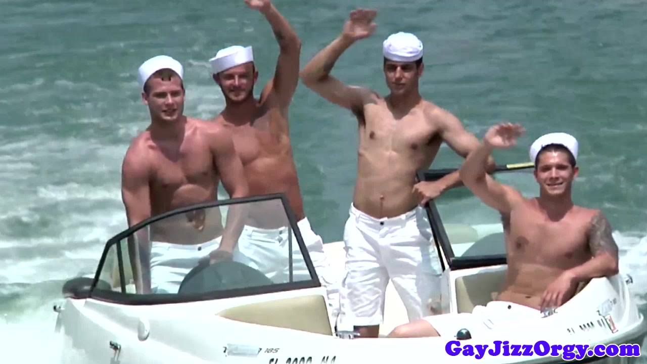 Semen loving sailor studs unloading bukkake