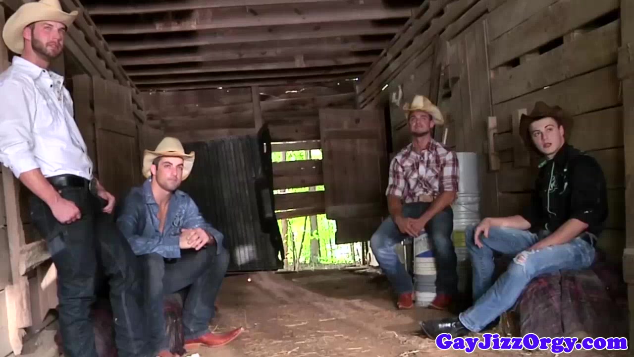 Cumshot loving cowboy outdoors riding dick