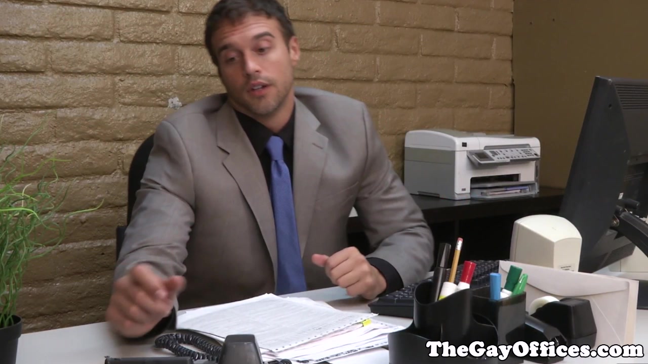 Gaysex office hunks assfucking fun
