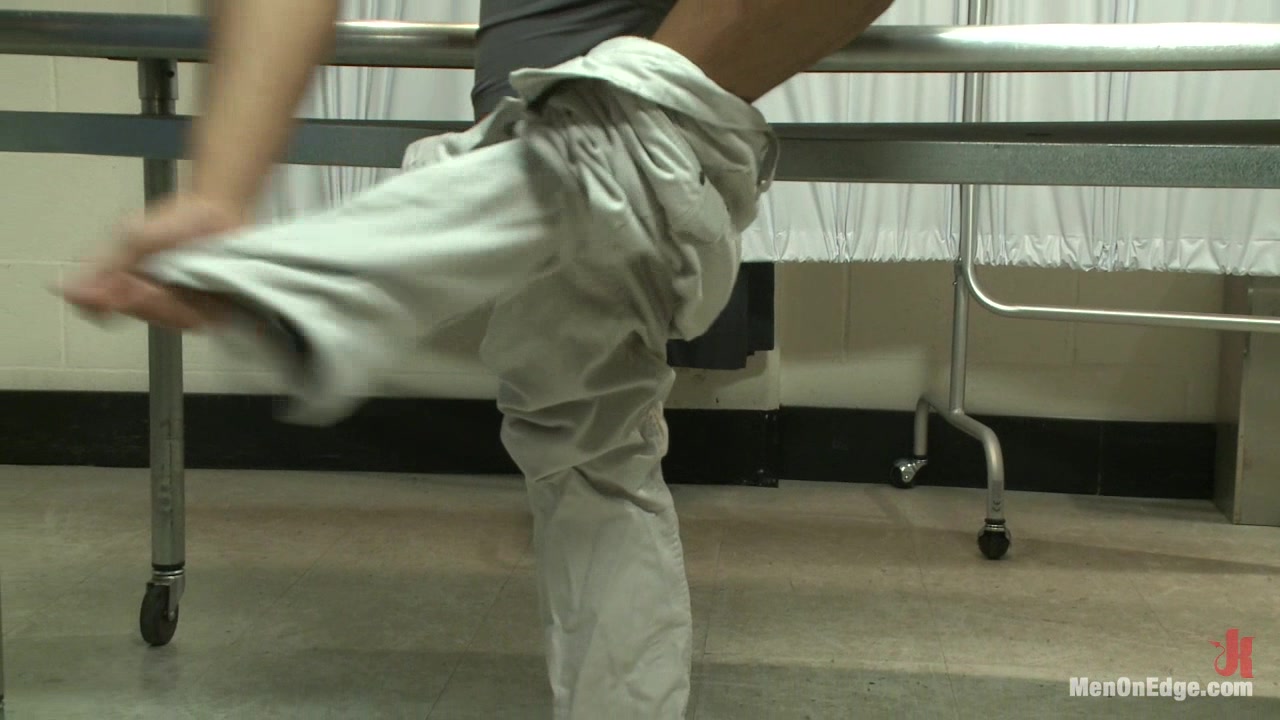 Carter West is medically examined and edged by two perverts
