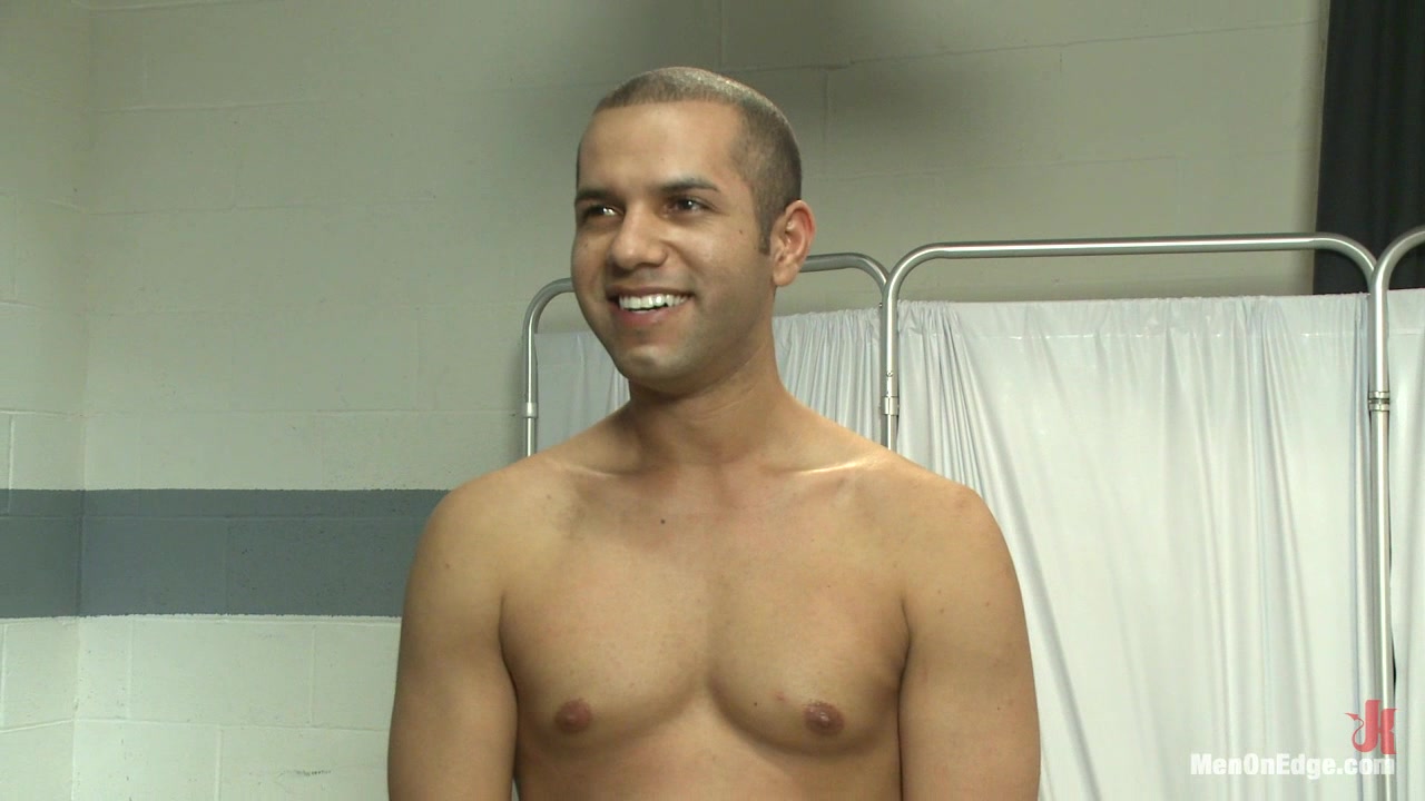 Carter West is medically examined and edged by two perverts