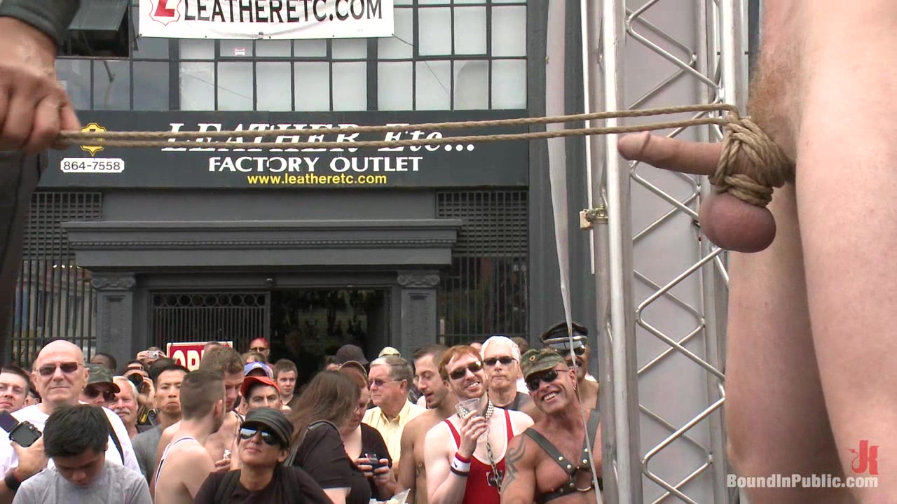 Bound in Public. Naked and humiliated in front of thousands of people