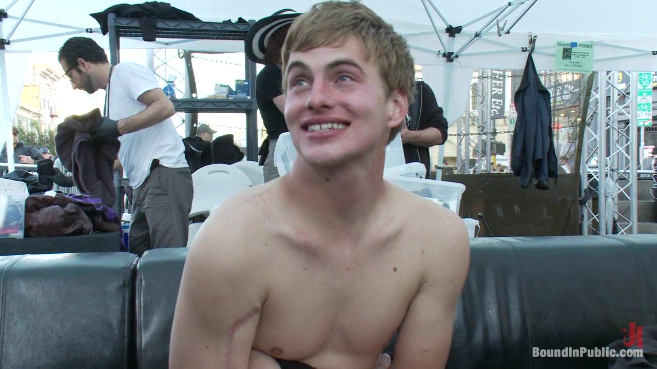 Bound in Public. Noah Brooks is dragged through the streets bound and pissed o