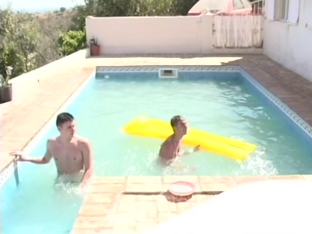 RaunchyTwinks Video: Gay Poolside Anal