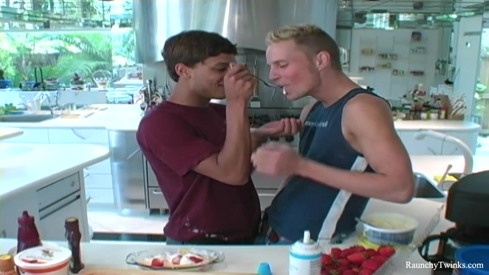 RaunchyTwinks Video: Aaron and David's intense blowjobs