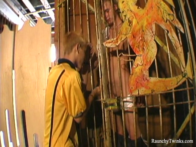 RaunchyTwinks Video: Cameron and Derek's alley fuck