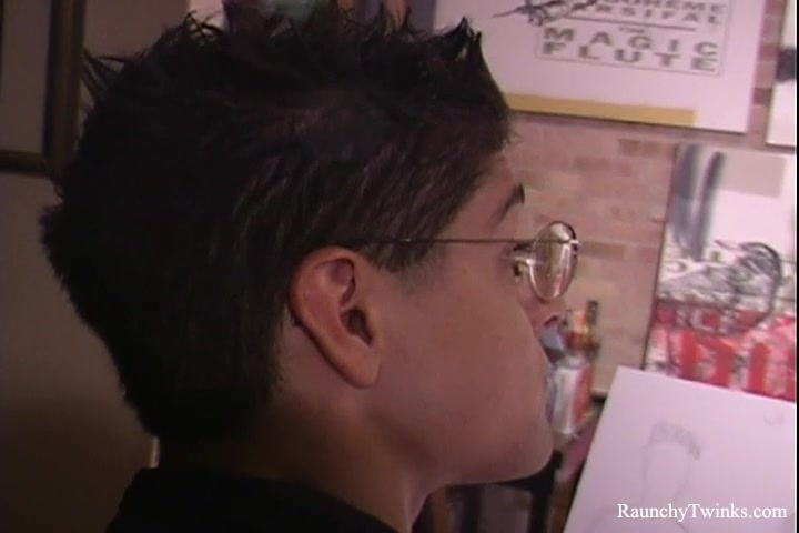 RaunchyTwinks Video: Geek teen 18+ sucks hard