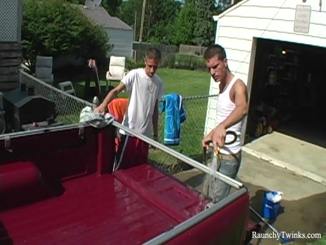 RaunchyTwinks Video: Jason and Korey's garage fuck