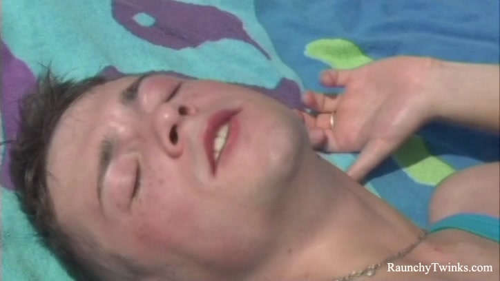 RaunchyTwinks Video: Two Horny Guys Fuck Hard By The Lake
