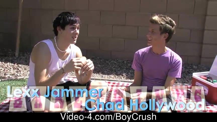 Theres a real spark of romance betwixt twinks Lexx Jammer and Chad Hollywood as they share a picnic jointly outdoors