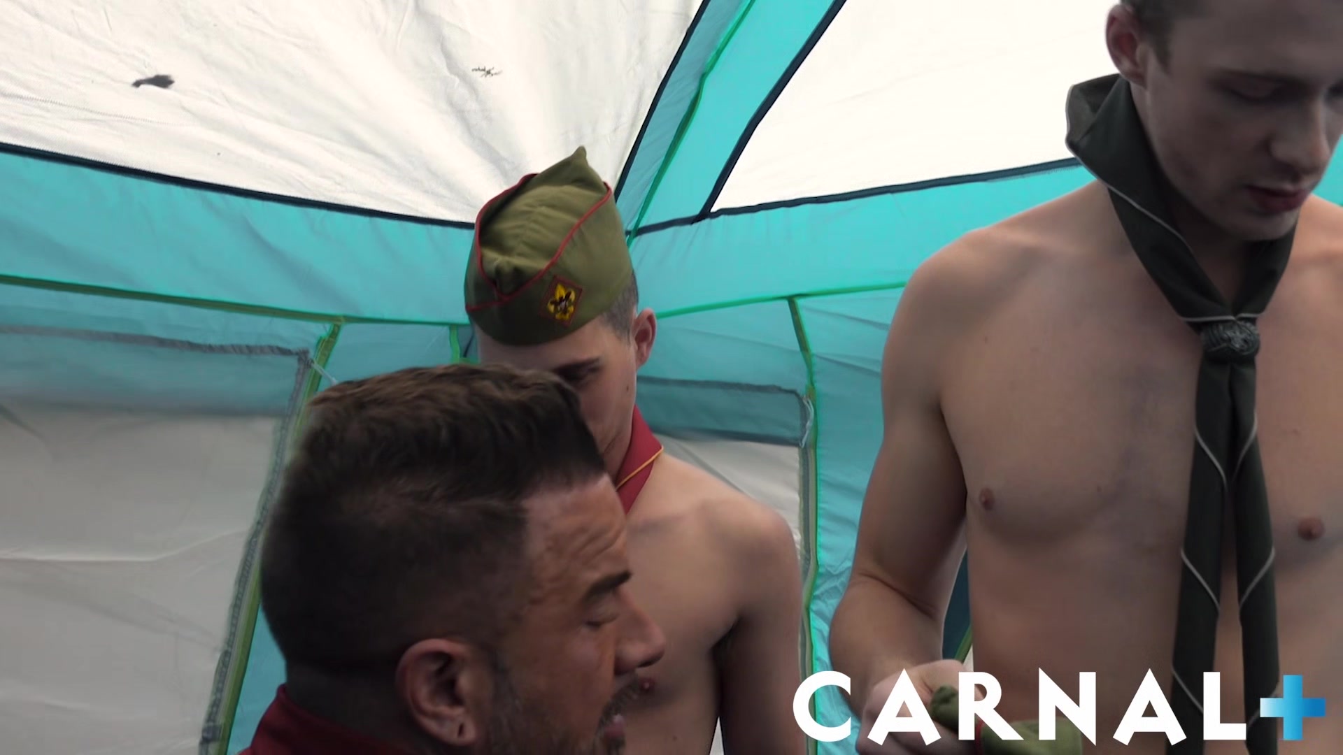 ScoutBoys - DILF Scoutmaster Dolf Dietrich fucks two twinks in tent