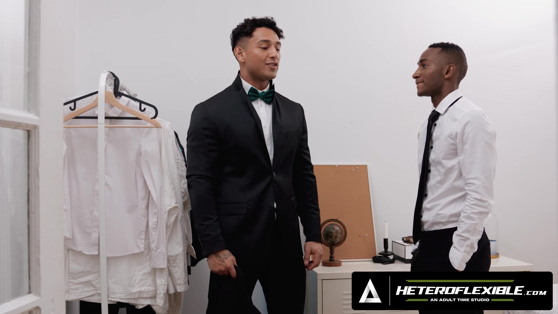 HETEROFLEXIBLE - Horny Jocks Kenzo Alvarez & Kai Taylor Fuck Before Joining Abstinent Girlfriends