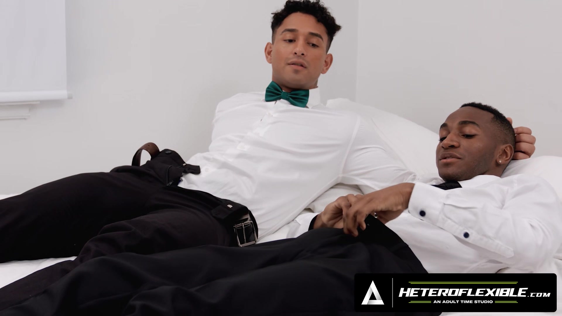 HETEROFLEXIBLE - Horny Jocks Kenzo Alvarez & Kai Taylor Fuck Before Joining Abstinent Girlfriends