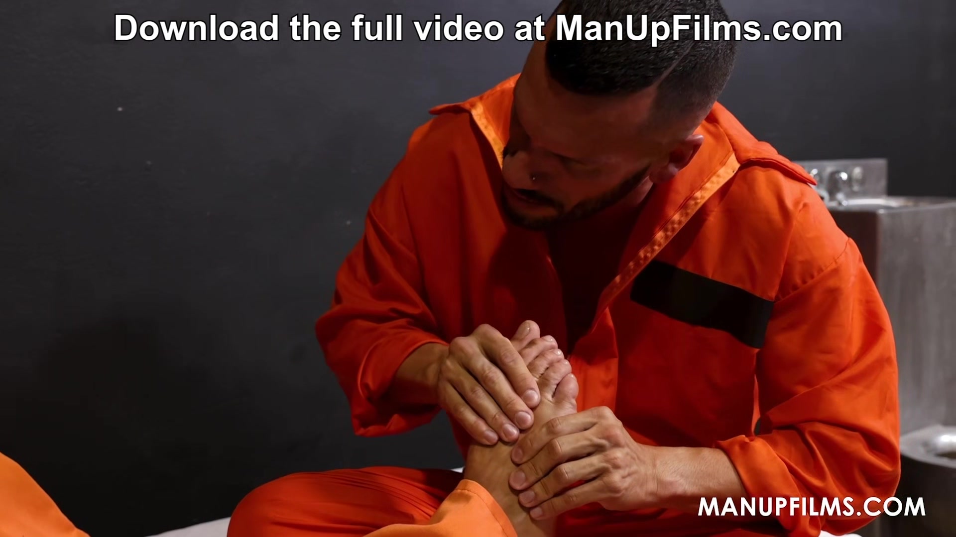 Licking my feet while I wank with Marco Lorenzo & Amone Bane at ManUpFilms