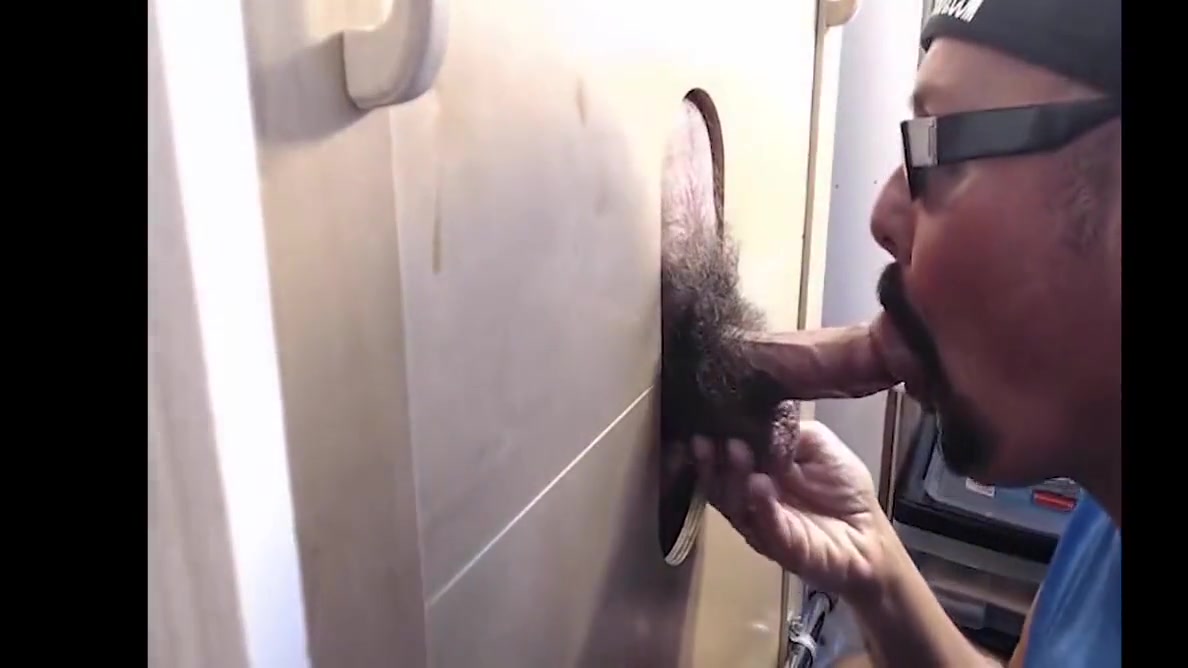Real Gloryhole Dilf Sucks Cock At Home Till Cum In Mouth