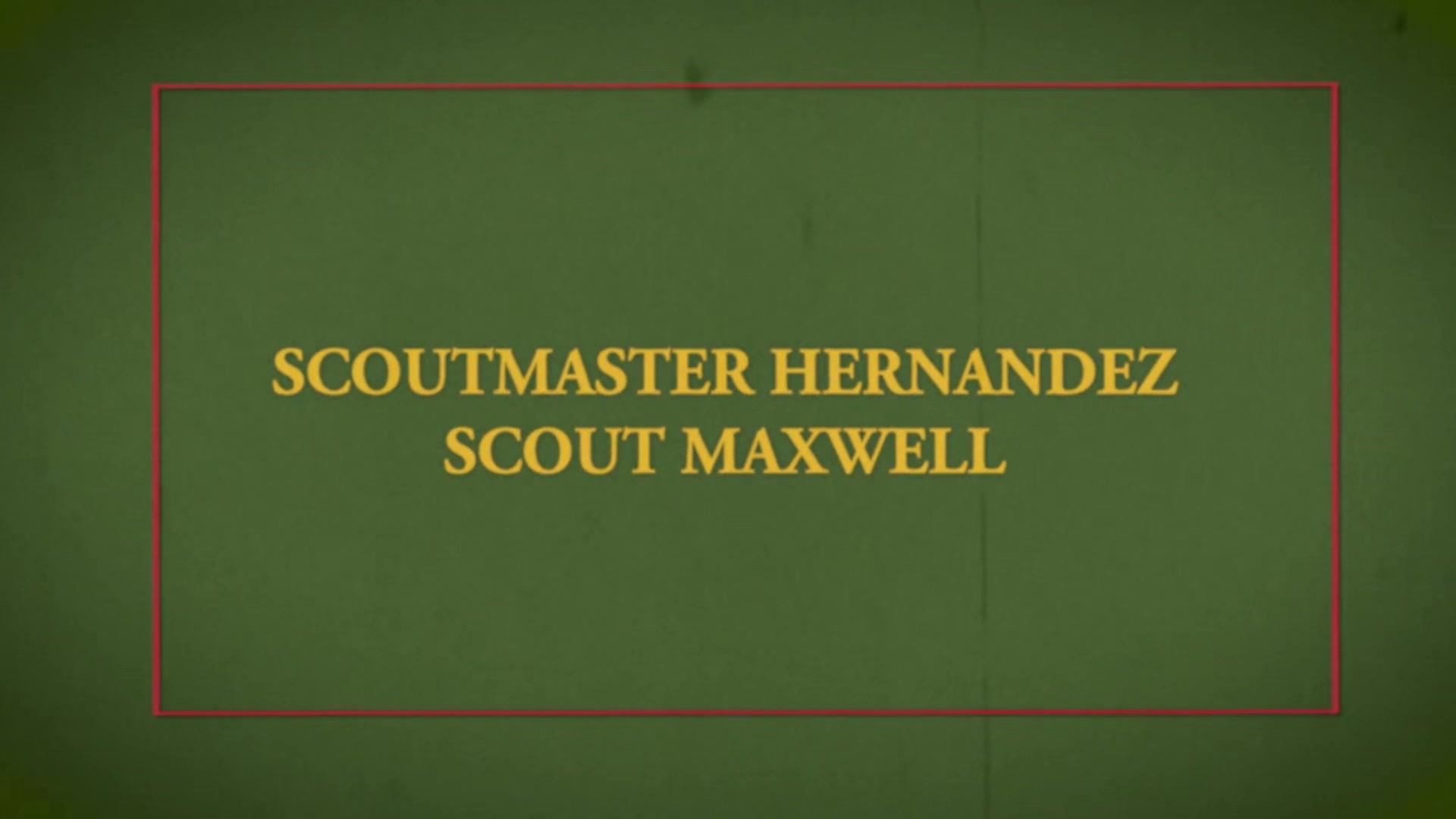 SCOUT MAXWELL Chapter 1 - Pitching a Tent