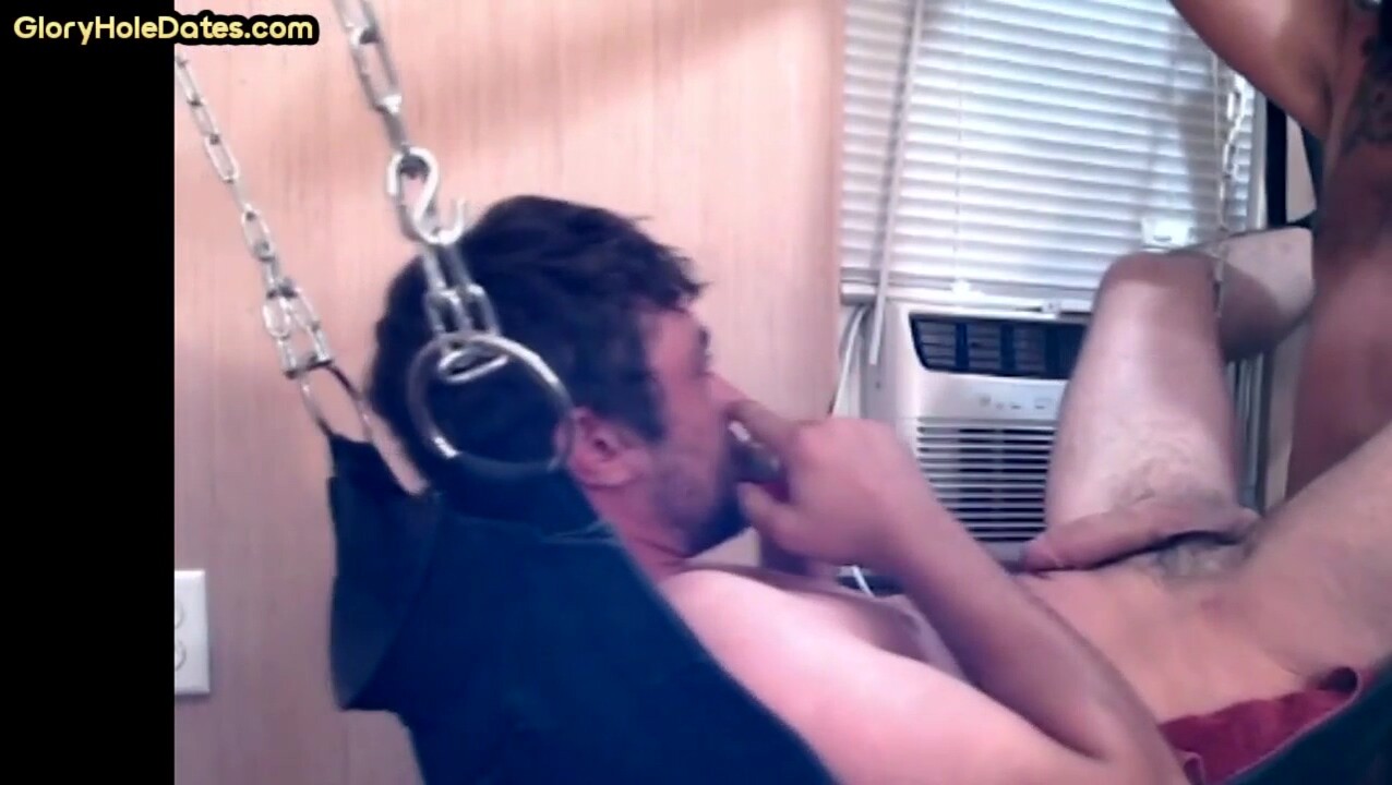 Gloryhole and fuck swing for vintage jock