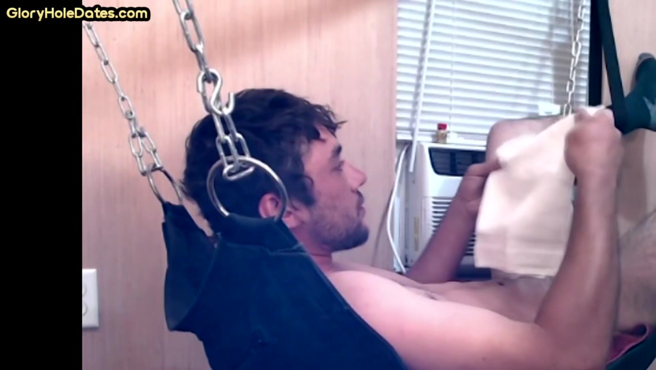 Gloryhole and fuck swing for vintage jock