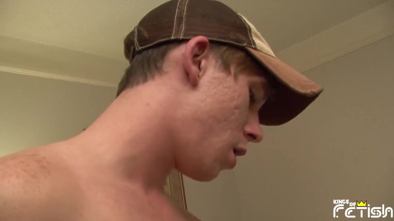 Horny twink blows two friends with big cocks and swallow cum