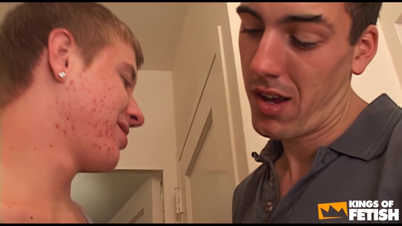 Horny guy pounds his friend's tight ass after moving some boxes