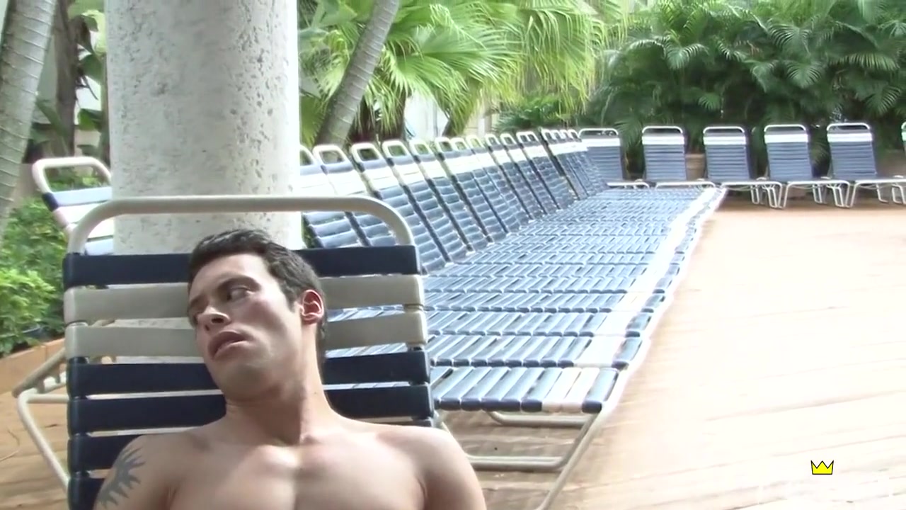 Two horny twinks get their big dicks sucked outdoor by their friend