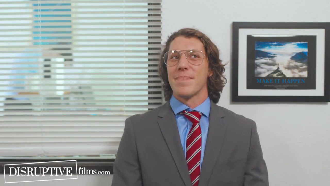 Awkward Hunk Finally Fucks Boss At Work - The Office Ga