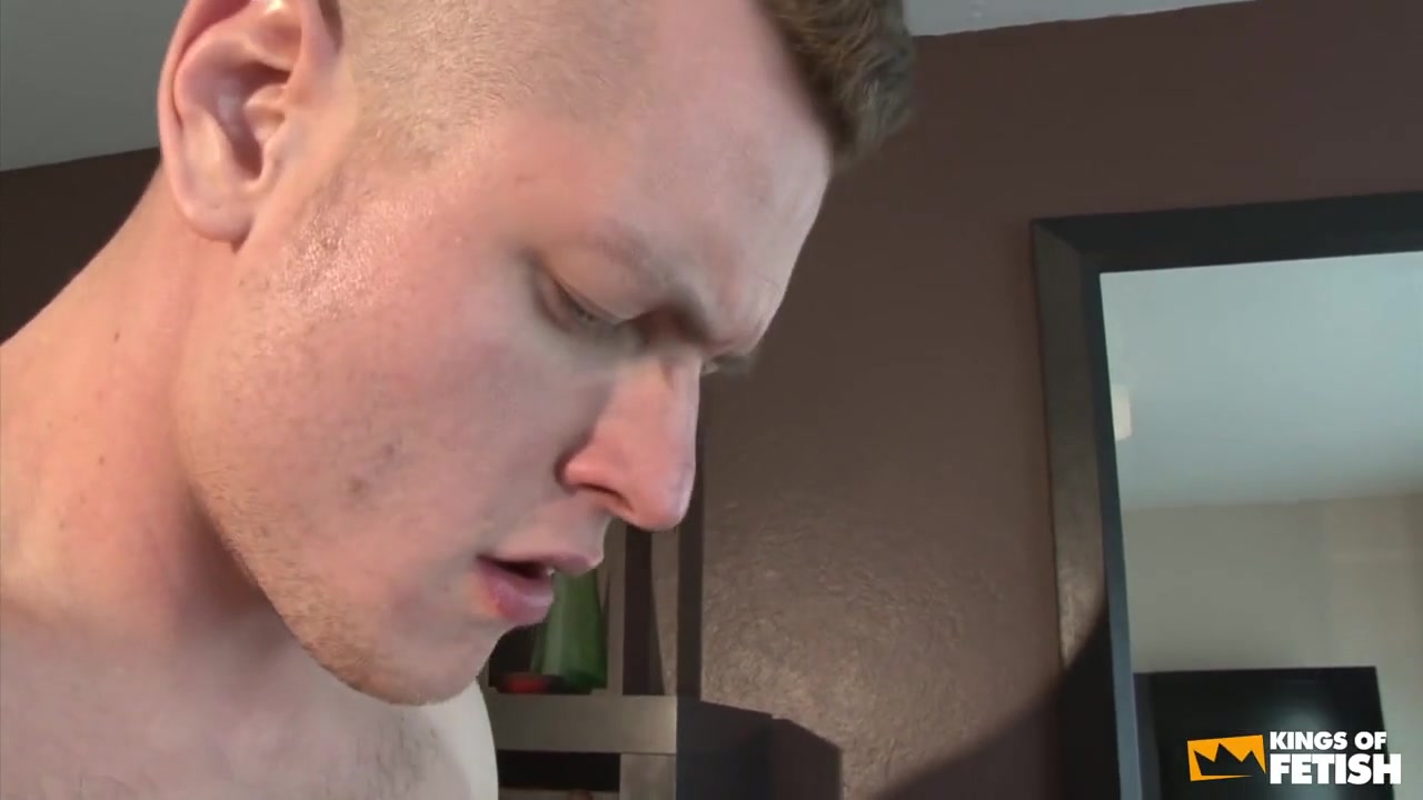 Tattooed twink destroys a blindfolded man with tight ass on the bed