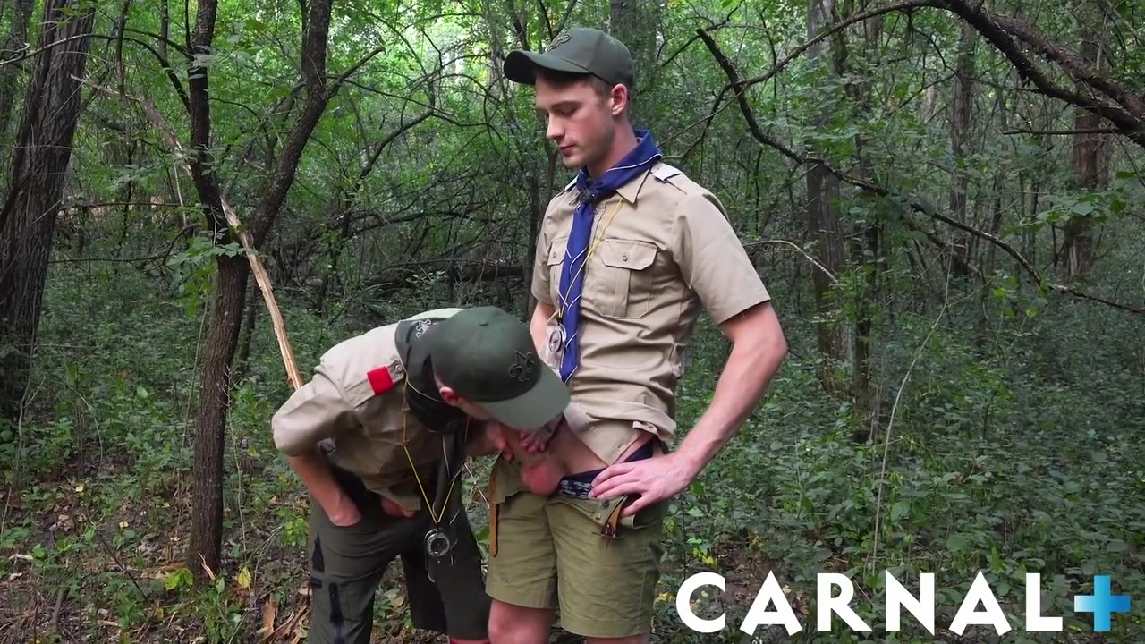 Barebacks Along Outdoor Trail With Cole Blue And Scout Ian