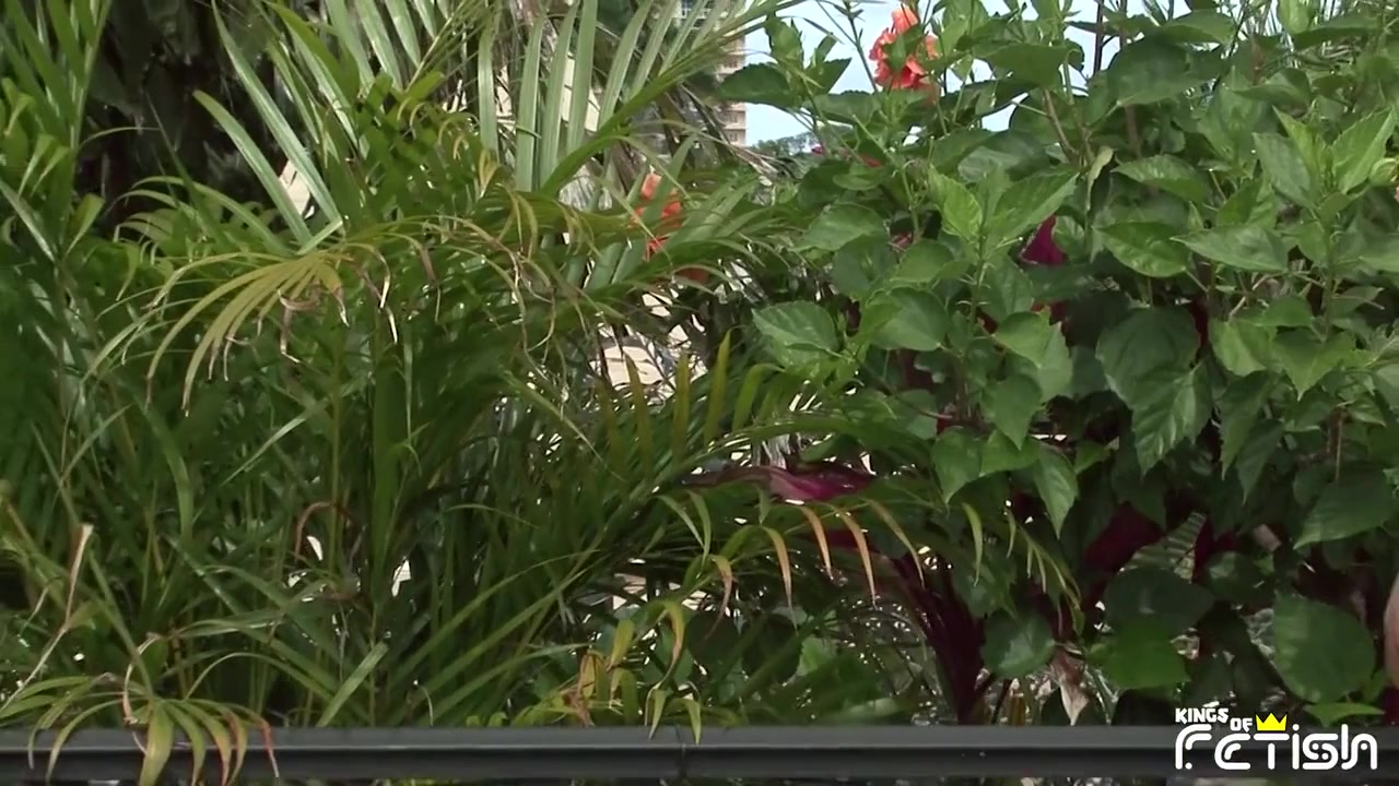 Twink guy sucks three men with big cocks outdoor and swallows cum