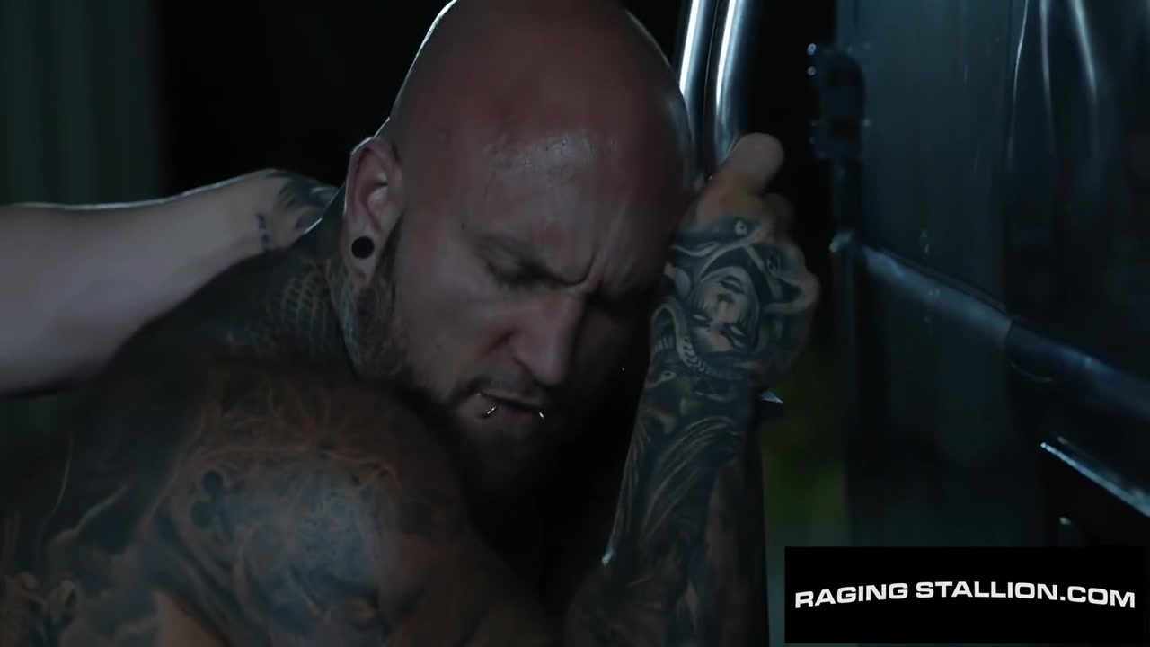 Trucker Drills Tatted Muscle Outdoors