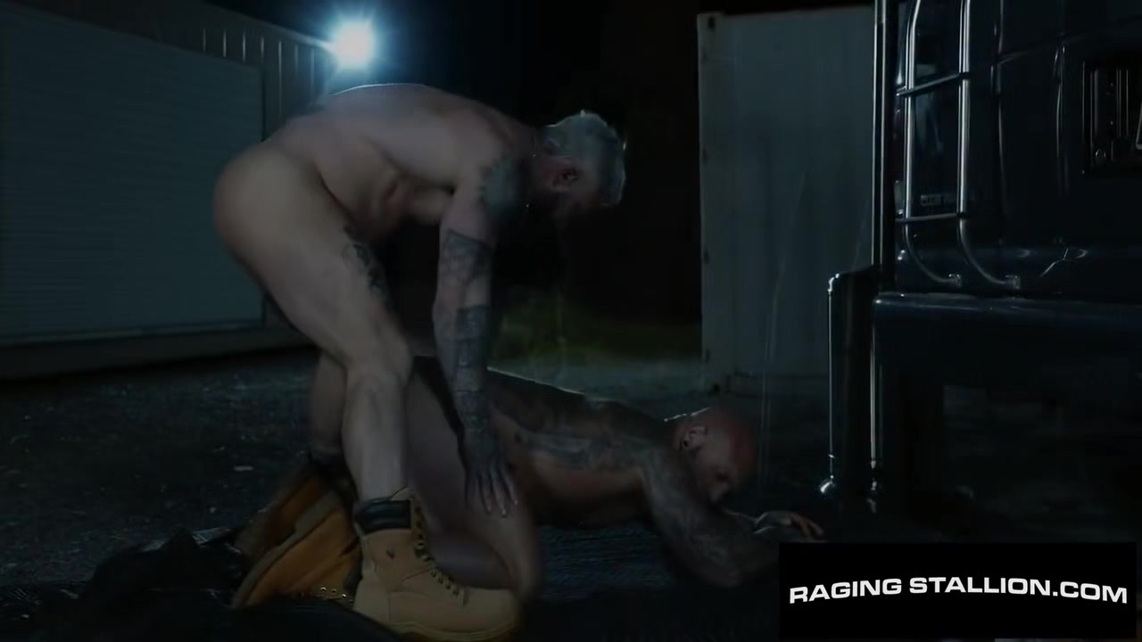 Trucker Drills Tatted Muscle Outdoors