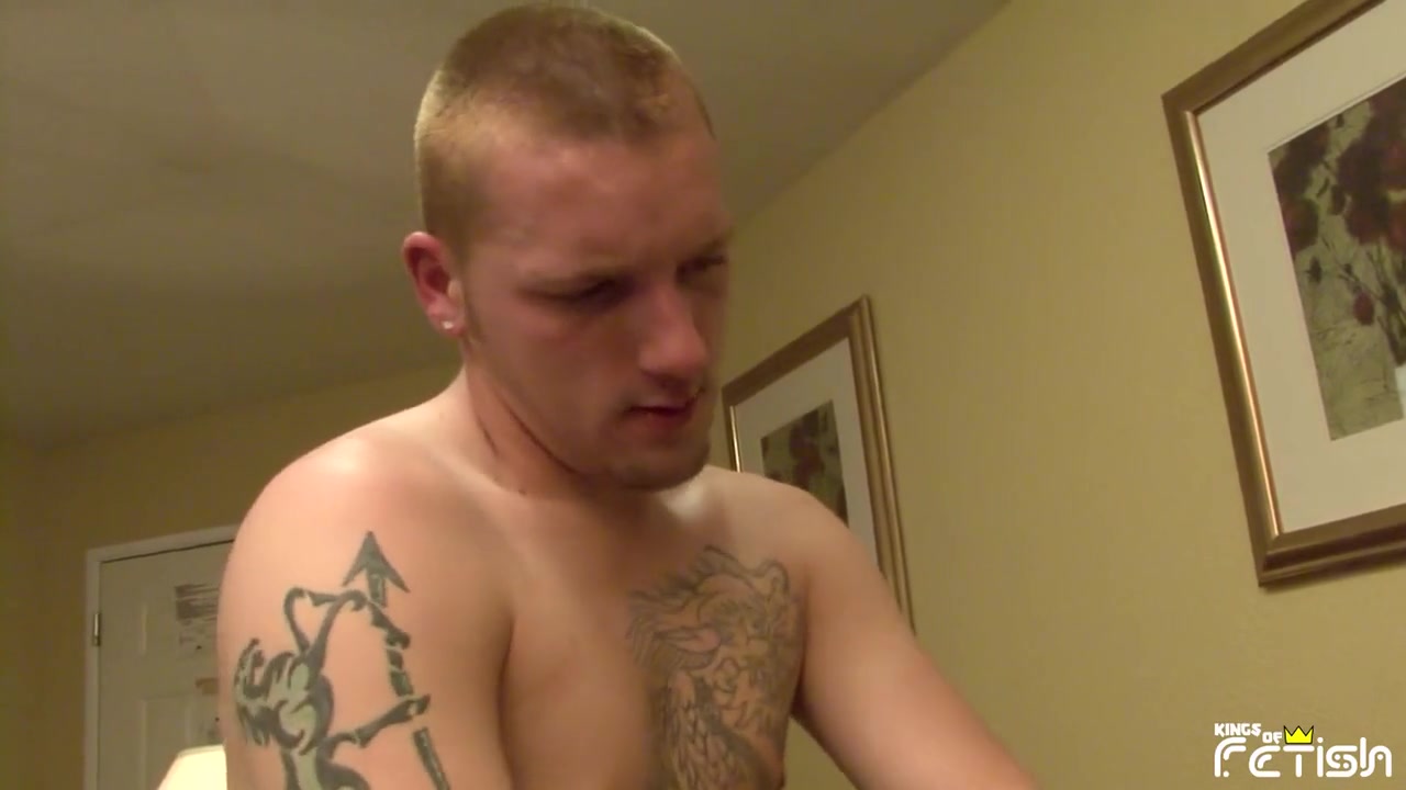 Skinny twink gets his hairy ass deep penetrated by tattooed dude with big cock