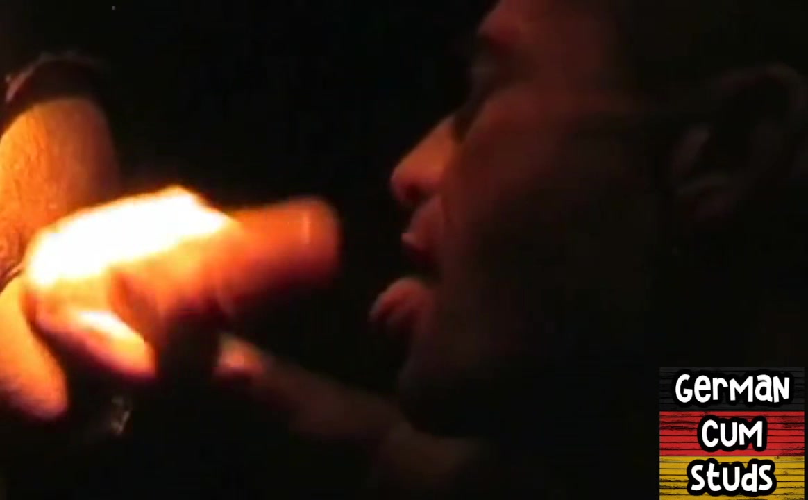 Amateur German gay facialized in closeup gloryhole BJ
