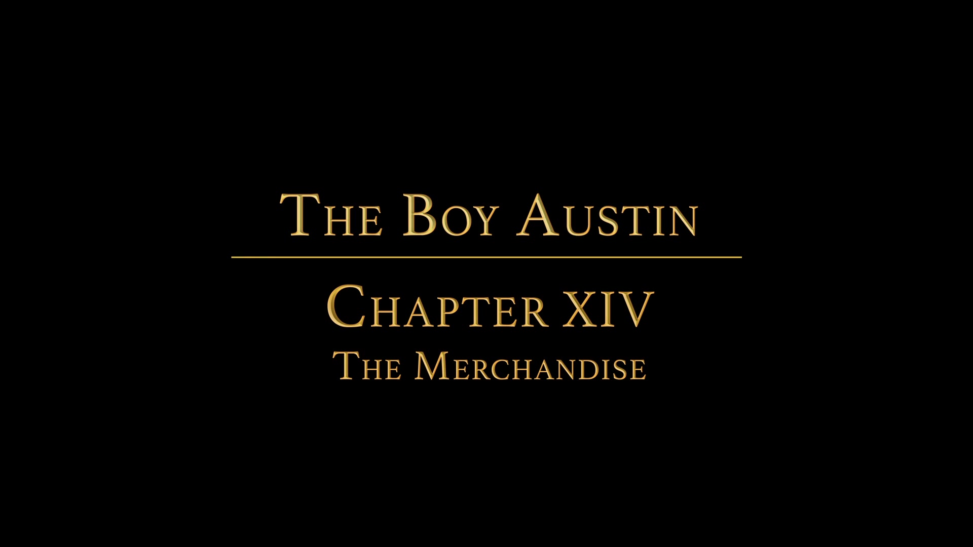 THE BOY AUSTIN Chapter 14 - The Merchandise