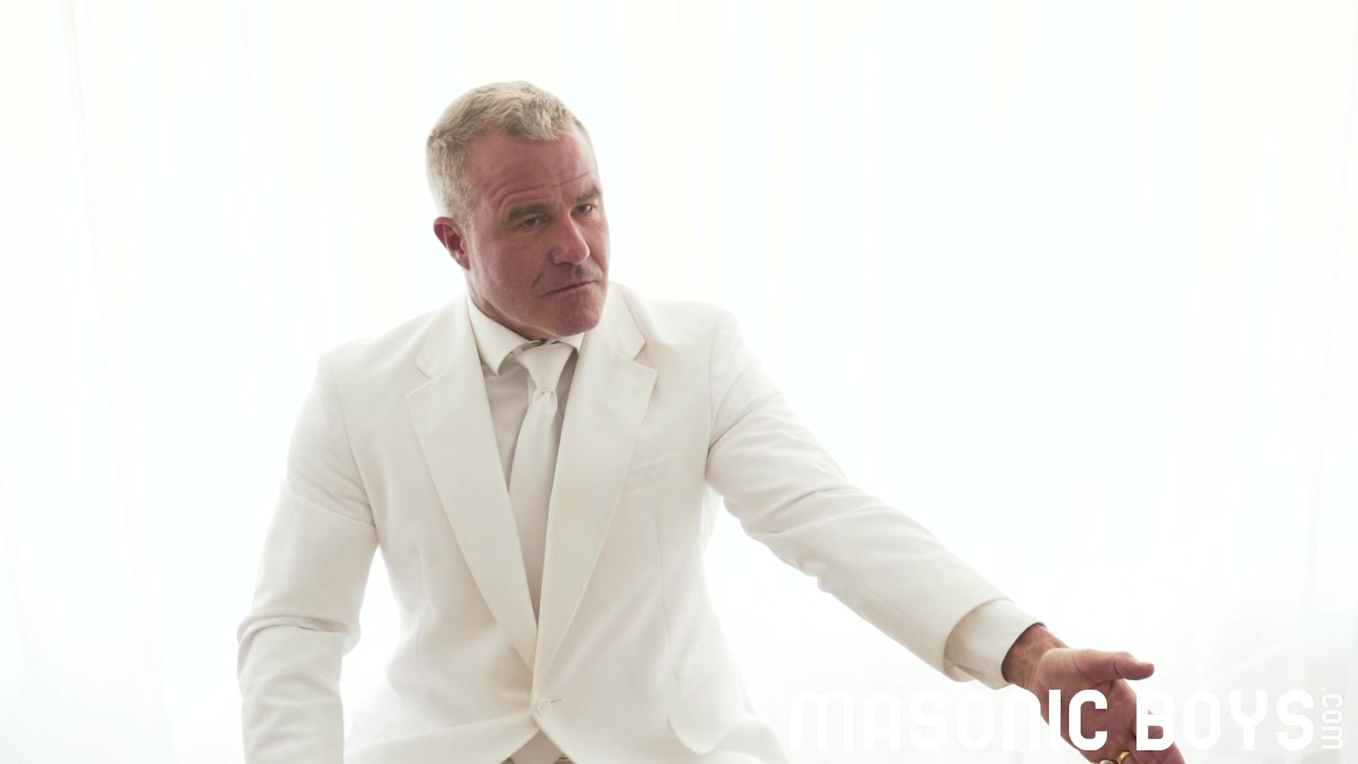 MasonicBoys Sweet Cole Blue barebacked by suited silver muscle DILF