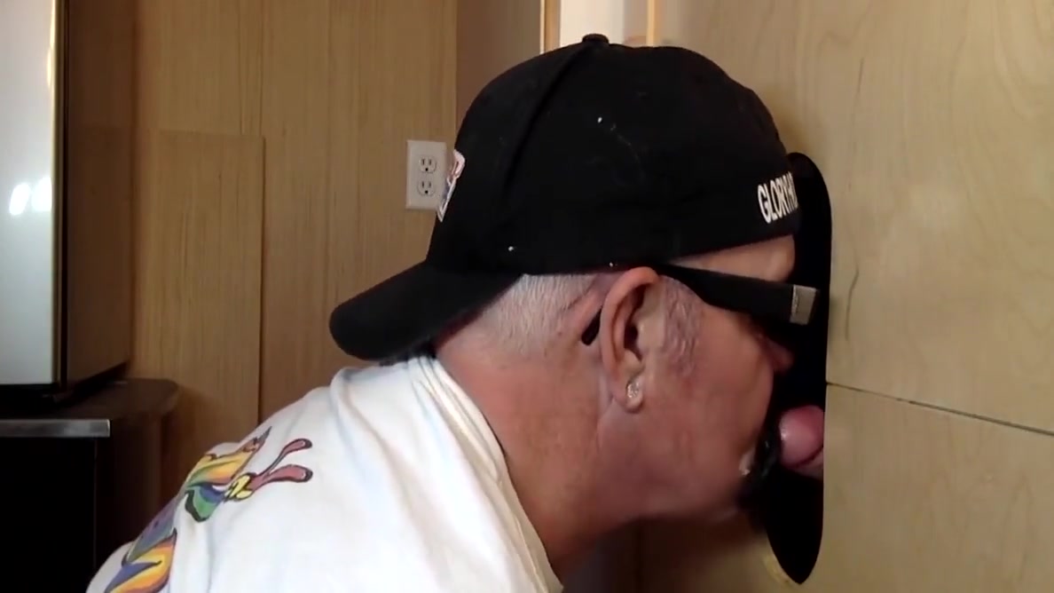 Greedy Mature Gay Sucks In Gloryhole Till Cum In Mouth