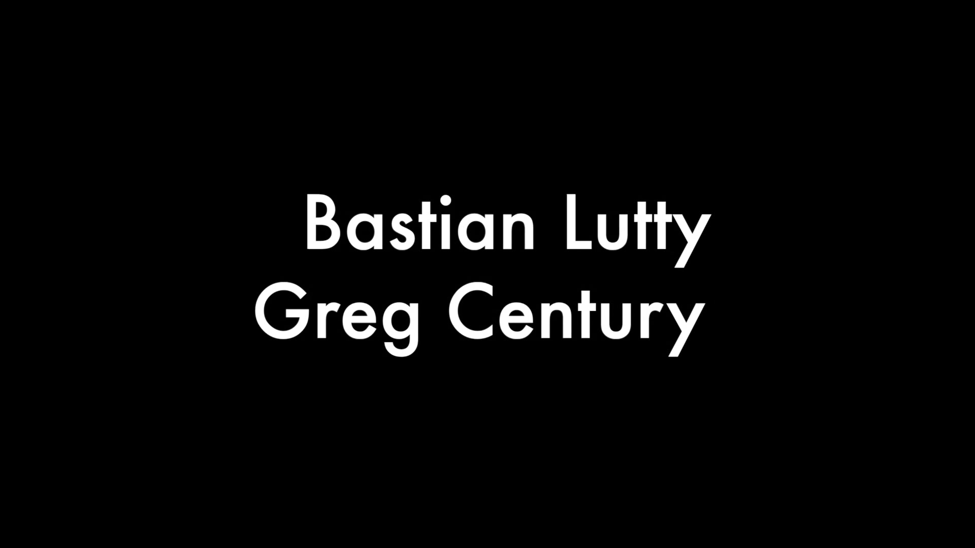 Bastian Lutty and Greg Century