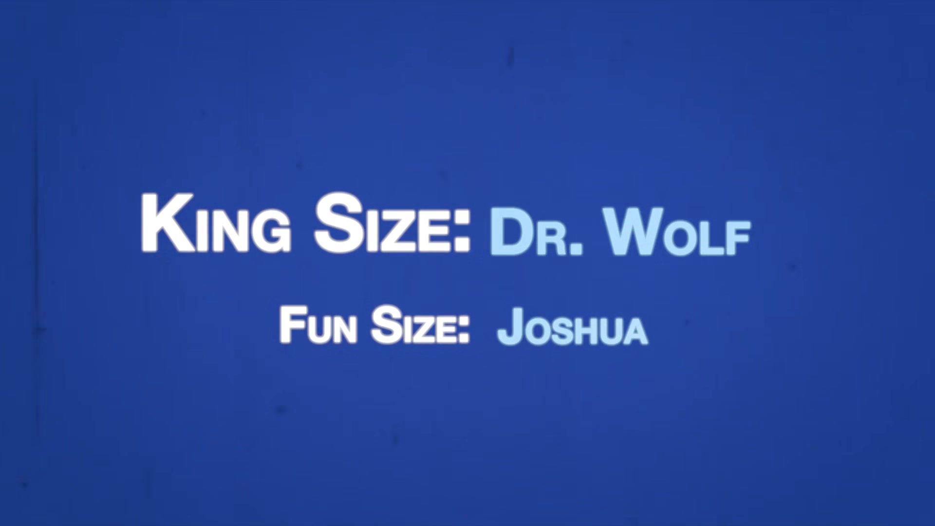 JOSHUA Chapter 3 - Size Comparison
