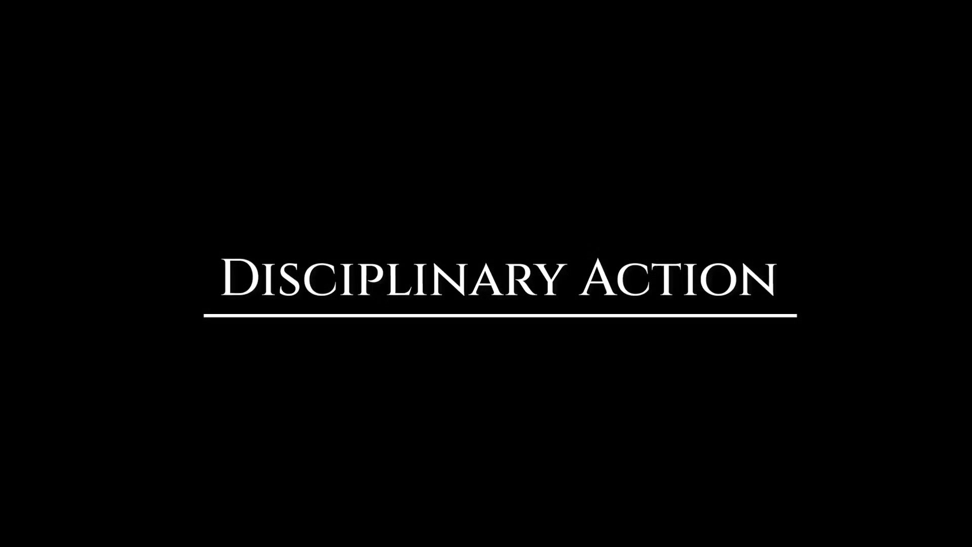 APPRENTICE BLUE Chapter 3 - Disciplinary Action
