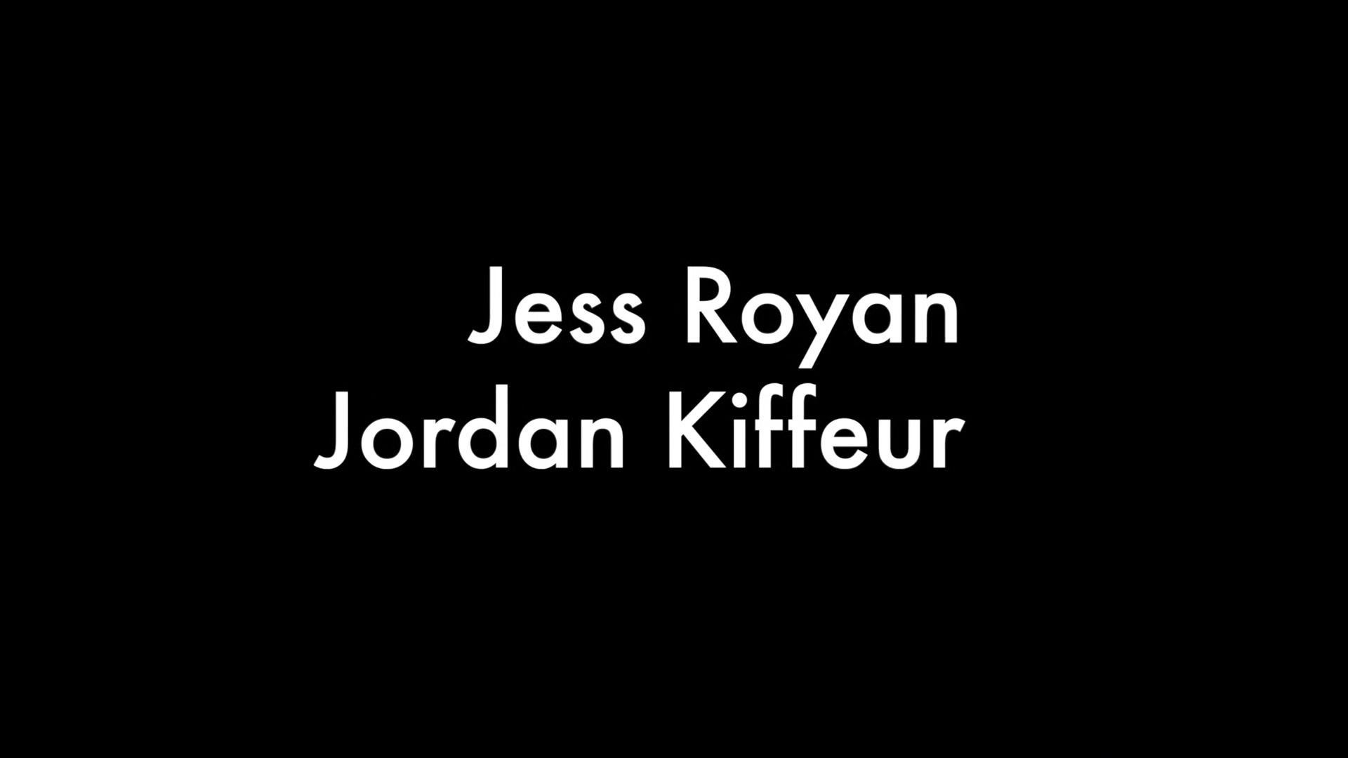Jordan Kiffeur and Jess Royan