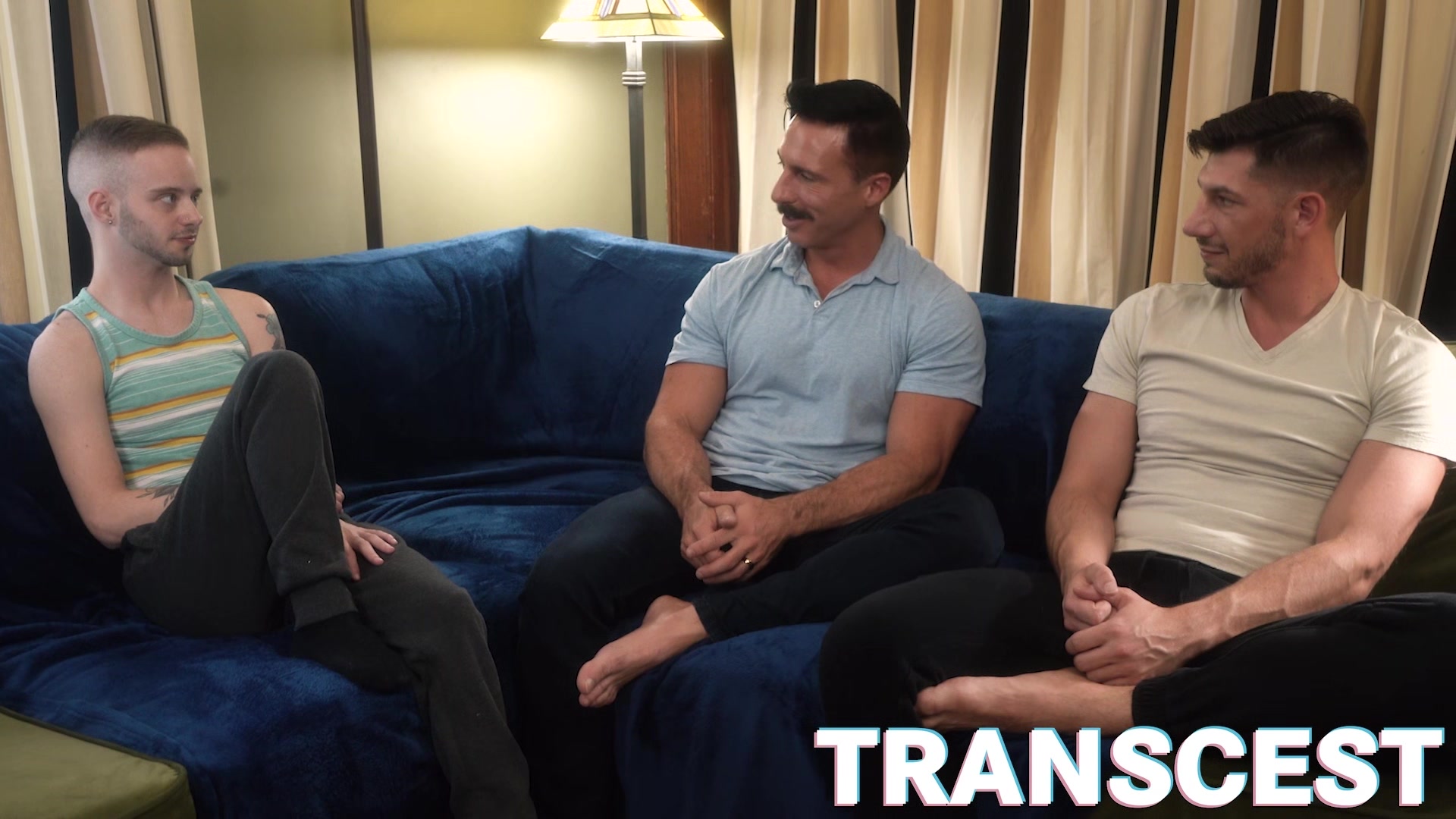 Transcest Trans cutie Asher James barebacked by hot sexy muscle DILF