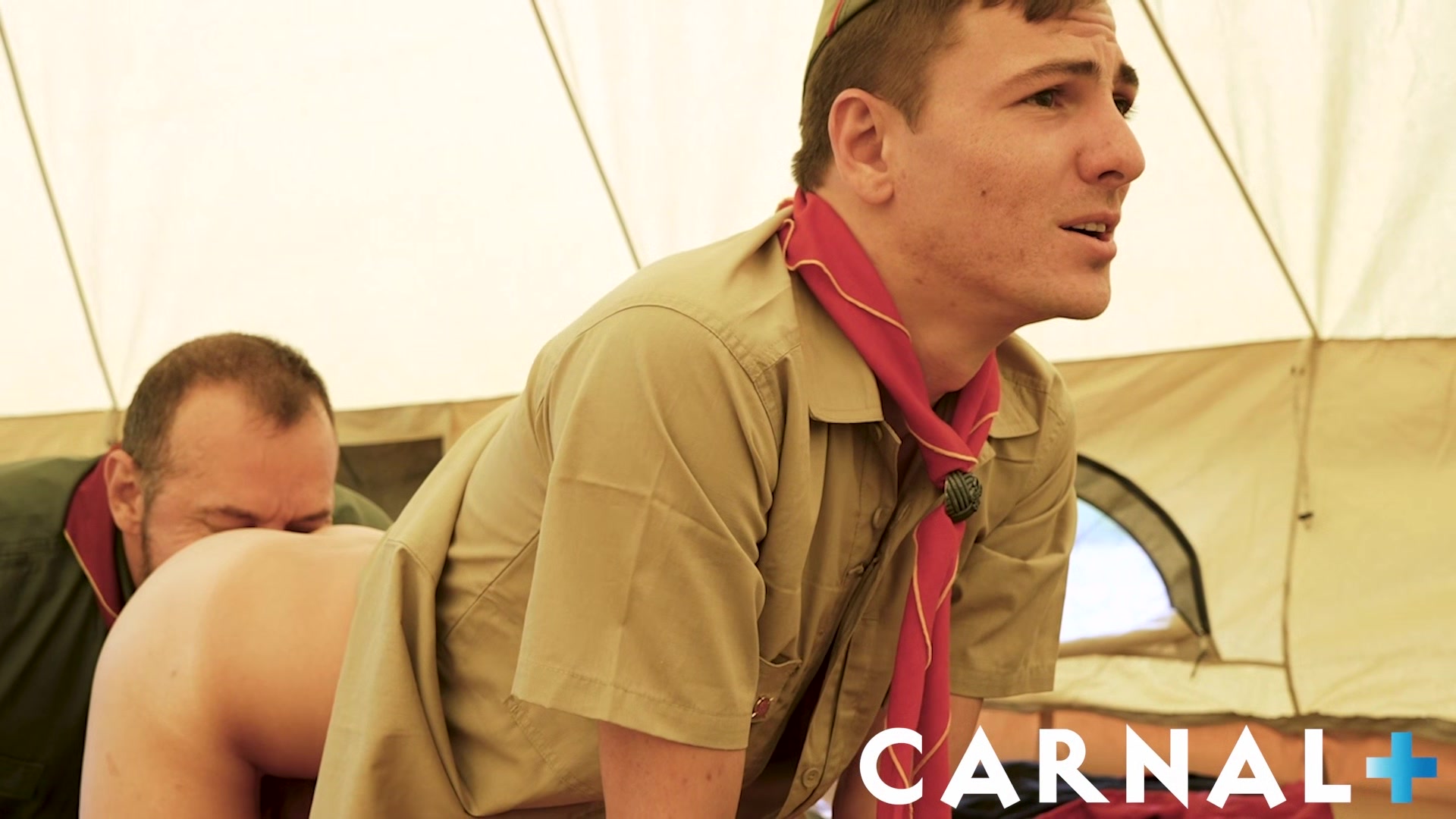 ScoutBoys Stern hairy DILF Max Sargent plows innocent lad in tent