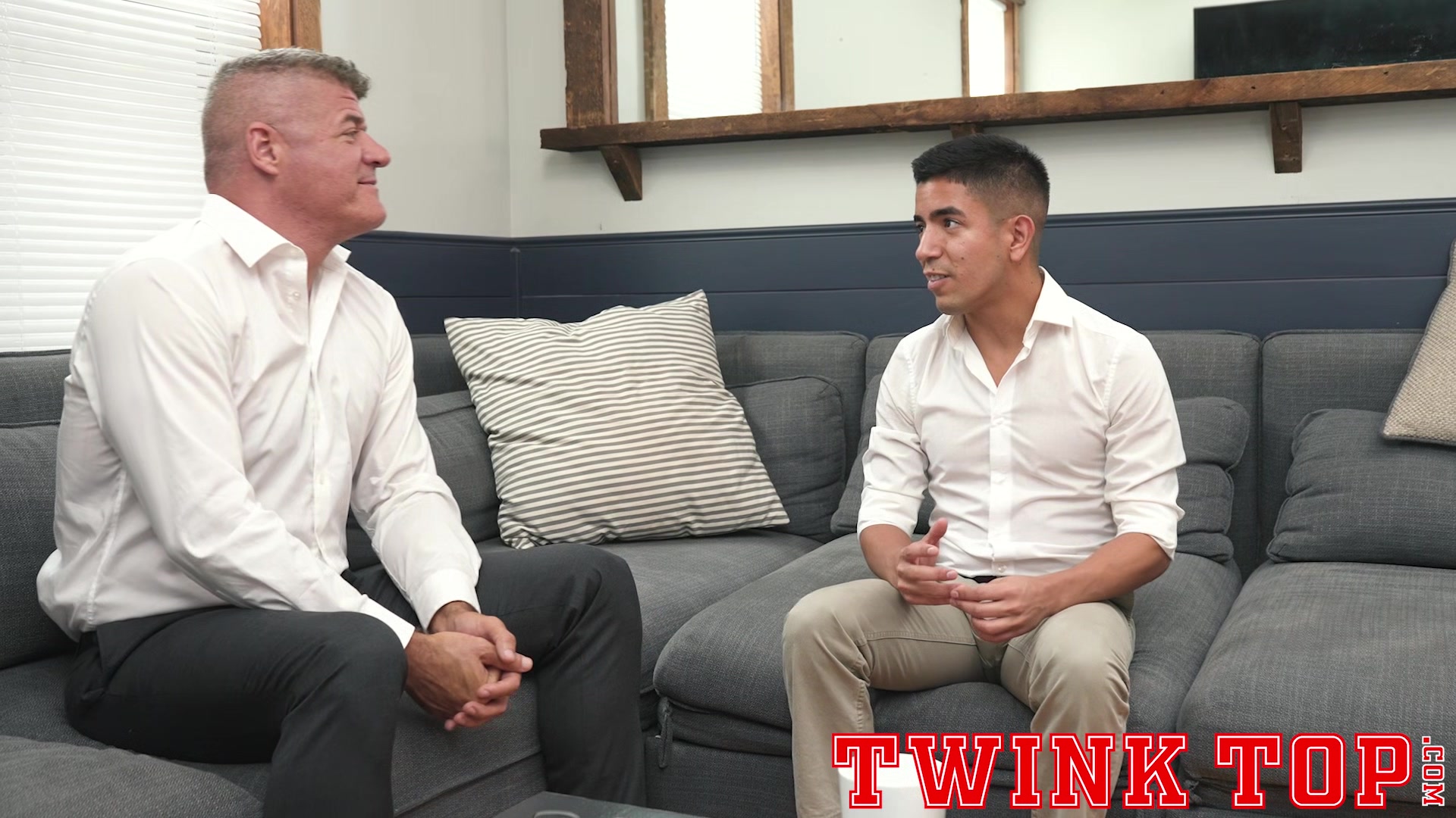 TwinkTop Milo Miles busts his nut inside insatiably horny DILF boss