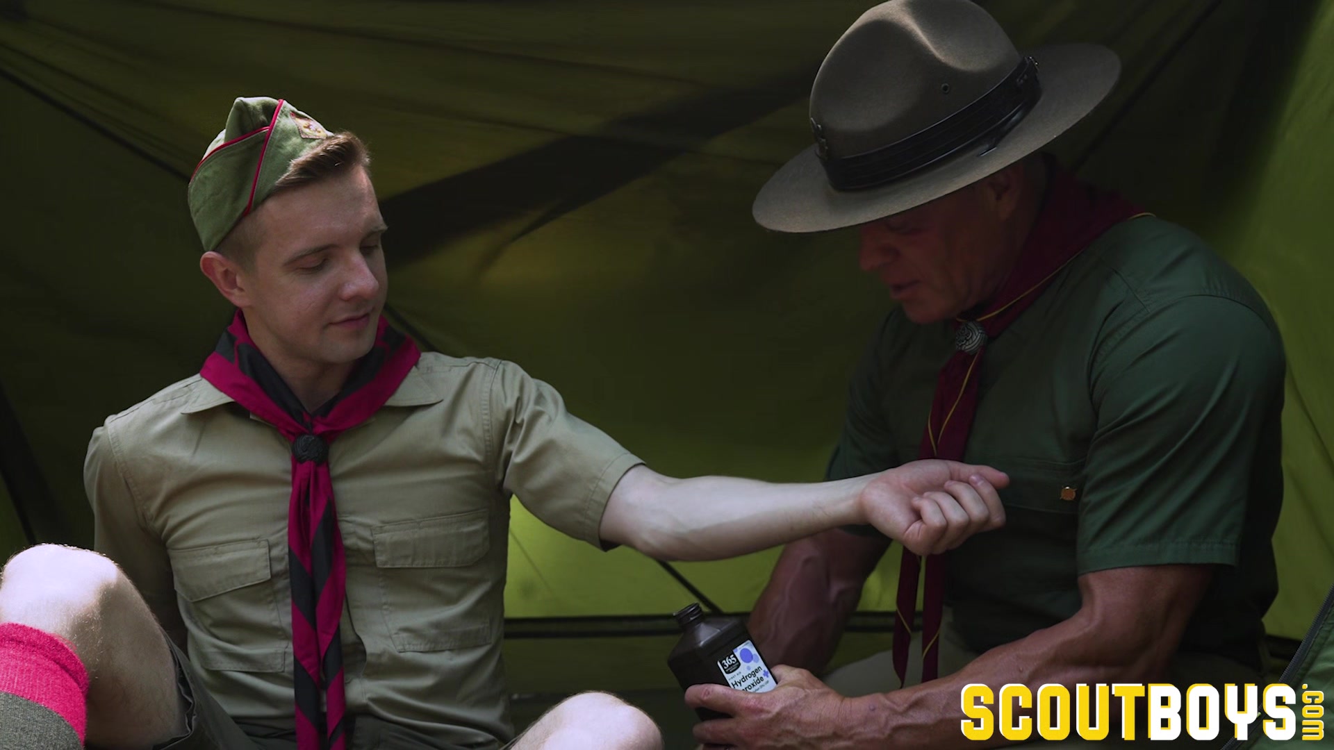 ScoutBoys Hung scoutmaster Tyler Saint barebacks cute scout