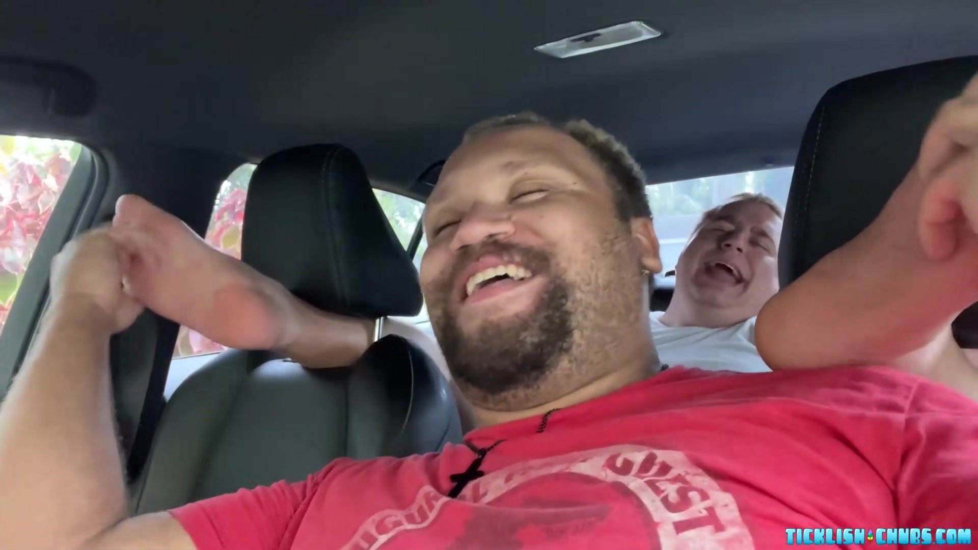 Chub Matt is so happy Devon sniffs his feet for a brief minute
