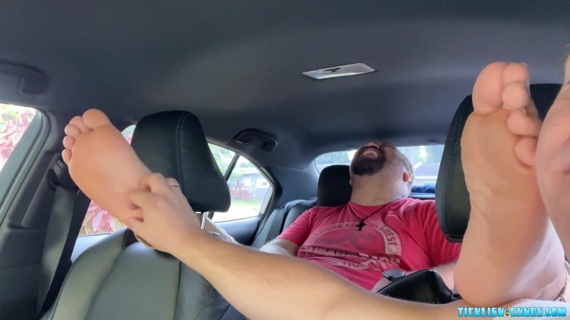 Devon Big Feet Fit Perfectly In Chub Matts Mouth