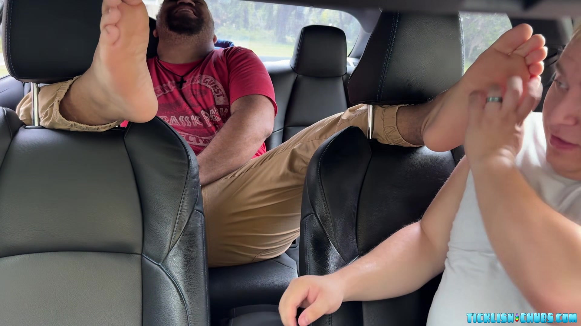 Devon Big Feet Fit Perfectly In Chub Matts Mouth