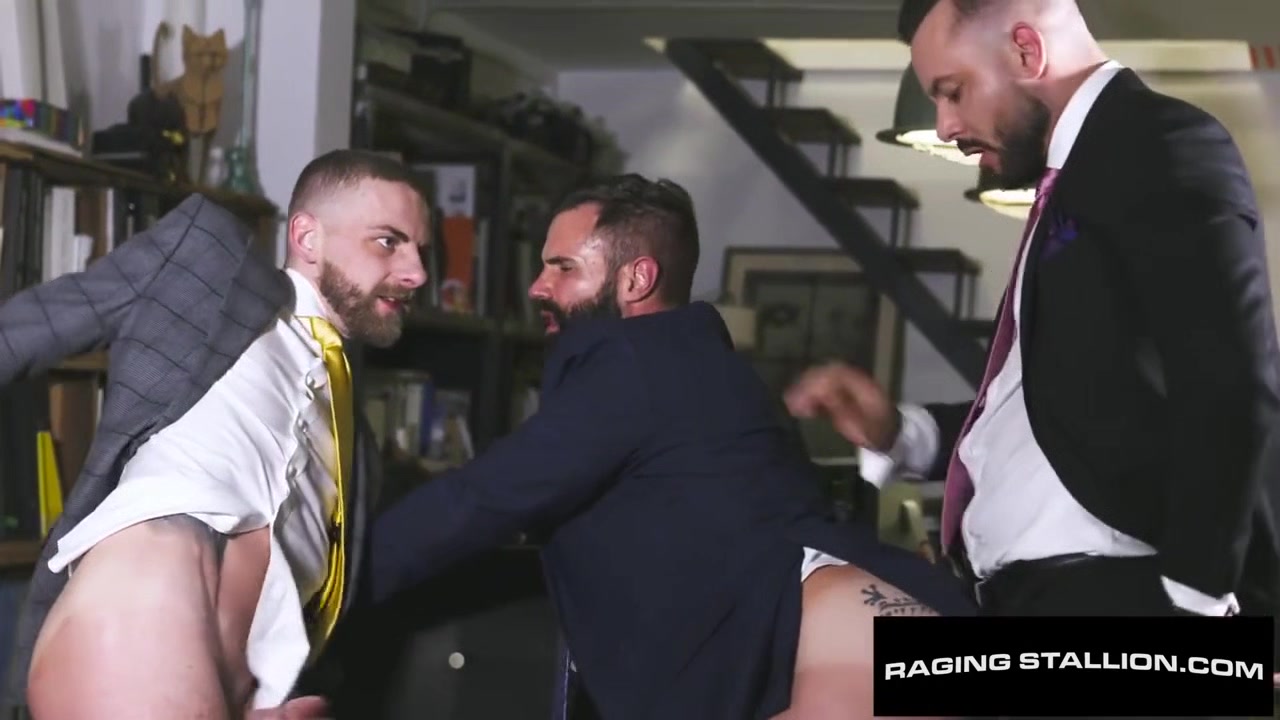Sharp Dressed Bearded Hunk Epic Group Fucking Have Sex
