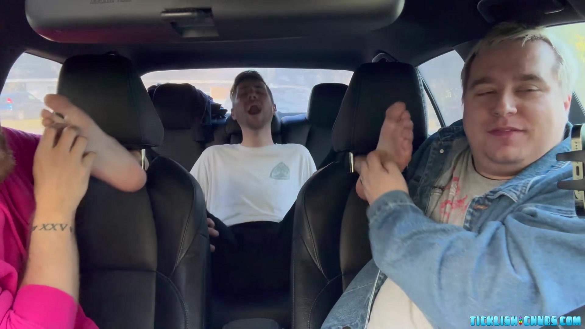 Dimitri Hops In For Some Foot Action With Matt And Ryder