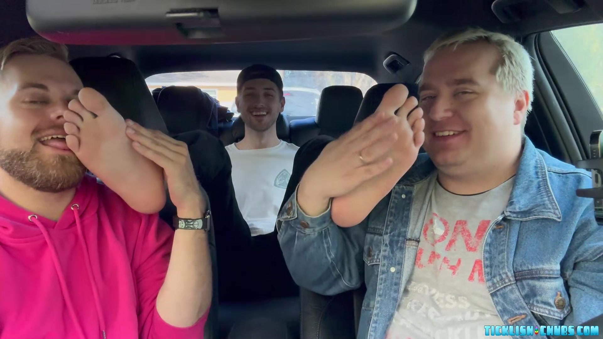 Dimitri Hops In For Some Foot Action With Matt And Ryder